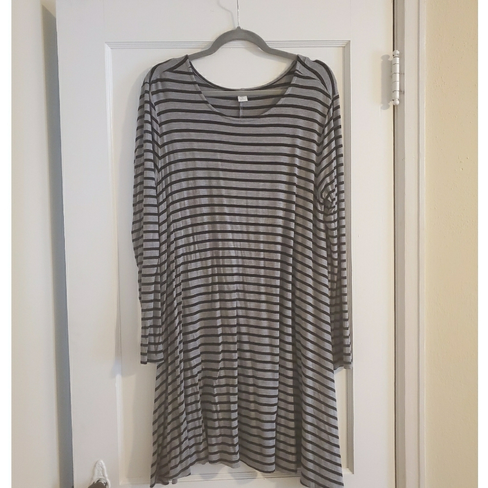 Striped swing dress